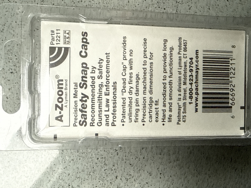 Pufferpatrone, Snap Caps von Lyman A-Zoom, neu – billede 2