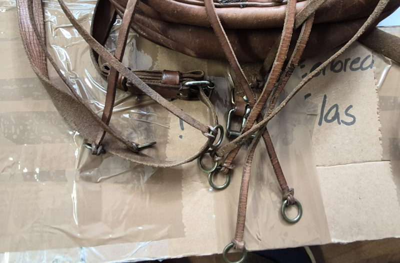 Leder Jagdtasche mit Galgen Federwildgalgen – Bild 3