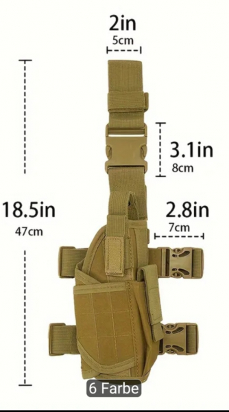 Oberschenkelholster für Pistole – Bild 3