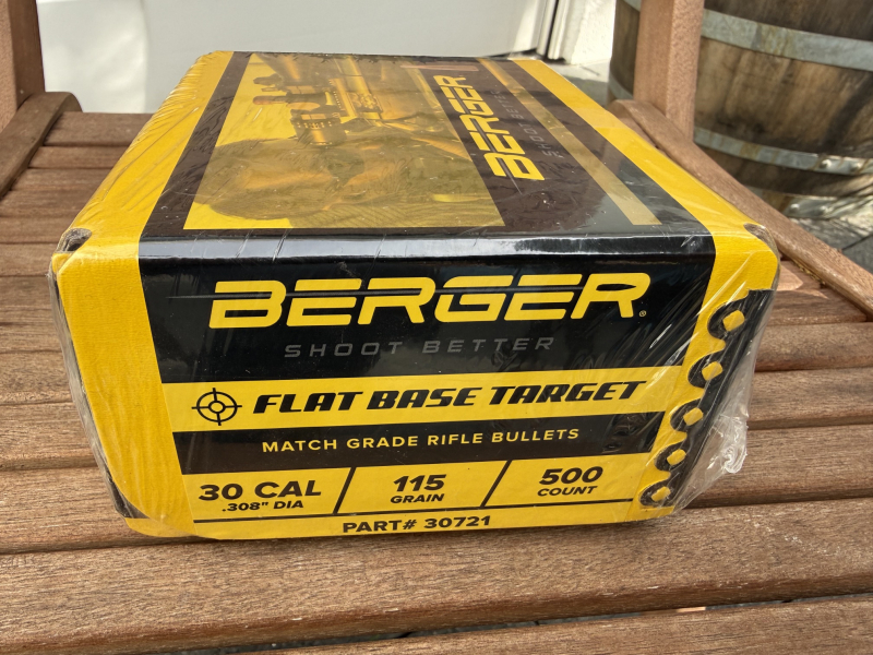 Berger Geschosse .30Br .30Benchrest .308 Flat Base Target Kaliber .30 115 grain Artikel-Nr. 30721 – Bild 2