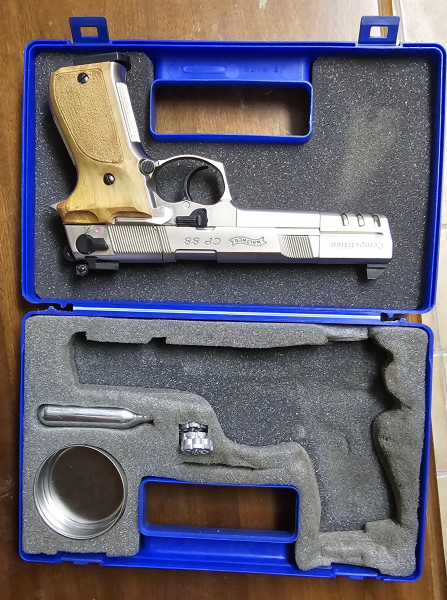 Umarwx Walther CP88 Competition CO2 mit Match Visier Kimme Höhen und Seitenverstellbar – obrázek 2
