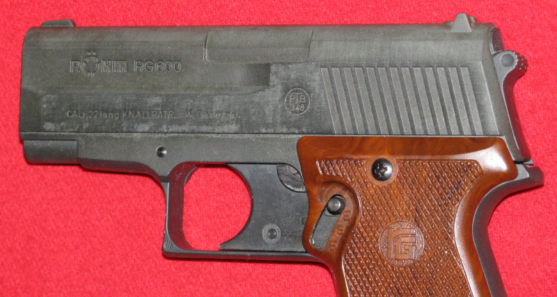 RÖHM Schreckschuß Pistole, eine RÖHM RG 600 mit der PTB 348 in CAL. 22 Lang – image 3