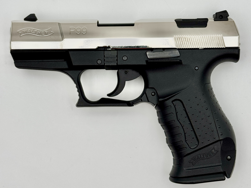 PTB Walther P99 Chrom 9mmP.A.K. - neuwertig – Bild 2