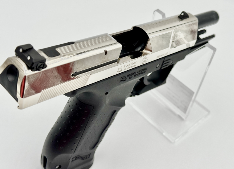 PTB Walther P99 Chrom 9mmP.A.K. - neuwertig – Bild 4