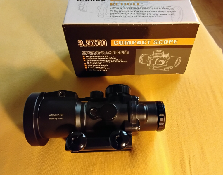Compact Scope 3,5x30 + Adapter – imaginea 2