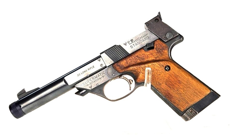 Sportpistole, High Standard, 107 Military, LL 5,5", .22lr, Mündungsgewinde – Bild 4