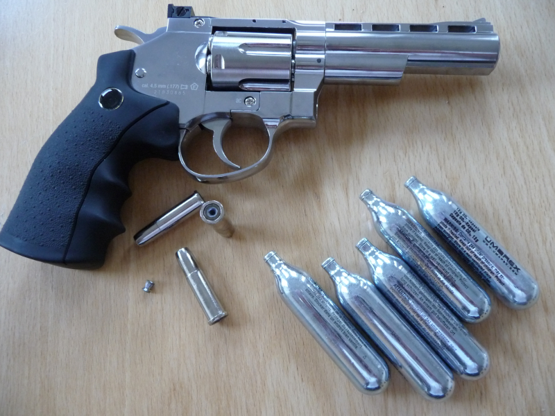 CO2 Revolver Legends Mod. S40 6-schüssiger CO2 Revolver aus Metall Kaliber 4,5mm Diabolo – Bild 2