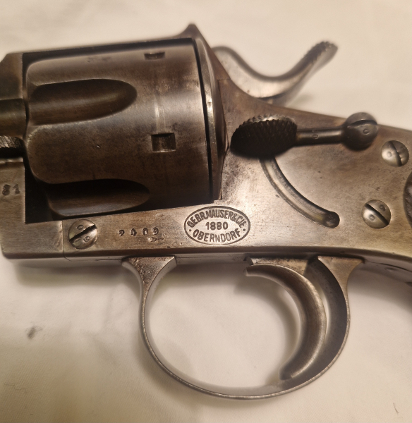 Reichsrevolver M79 Mauser 1881 – billede 5