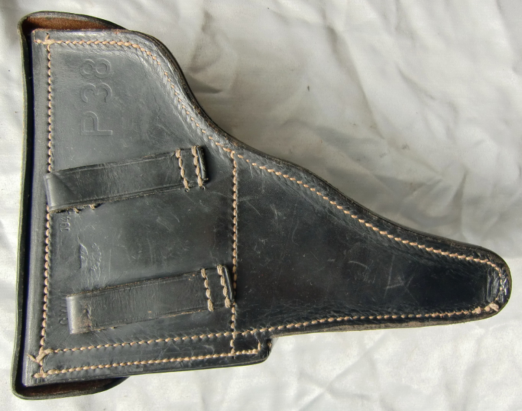 LEDER-KOFFERHOLSTER FÜR EINE P38 MIT DIV. STEMPELUNGEN/ABNAHMEZEICHEN, AB 1,--EUR STARTGEBOT!! – Bild 2
