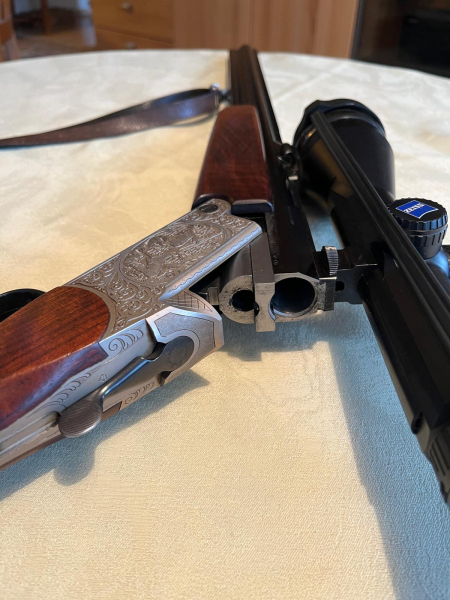 Bockbüchsflinte von Blaser 30-06 12/70 mit Zeiss Diavari 3-12x56 – Bild 2