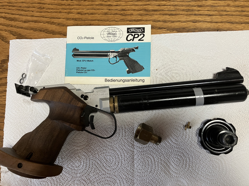 Walter CP2, CO2 Luftpistole, defekt – billede 2