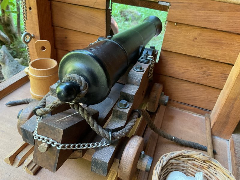 Modellkanone Schiffskanone DIKAR Spanien Kaliber .69 Schwarzpulver Vorderlader – bild 4
