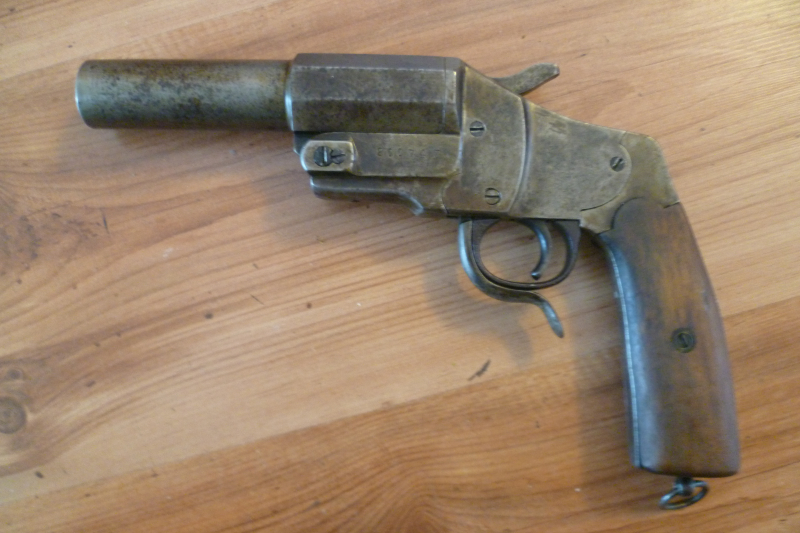 Signalpistole / Leuchtpistole M 1894 Hebel Kal. 4 – Bild 1