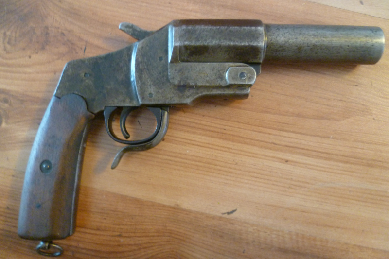 Signalpistole / Leuchtpistole M 1894 Hebel Kal. 4 – Bild 2