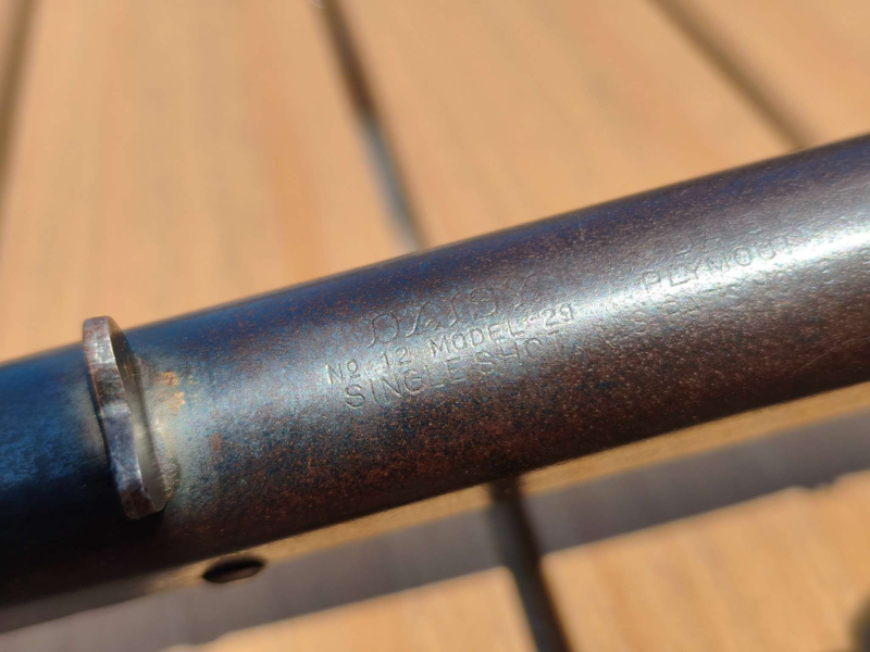 Sehr altes Daisy Luftgewehr Nr. 12 Modell 29 Einzellader 1929-1942 – imaginea 3
