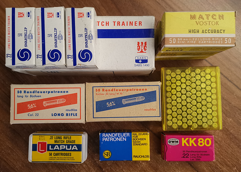 1146 KK Patronen - Konvolut - .22lr / .22lfb - Lapua, Schönebeck, RWS, KK80, Vostock, Swartklip – Bild 2
