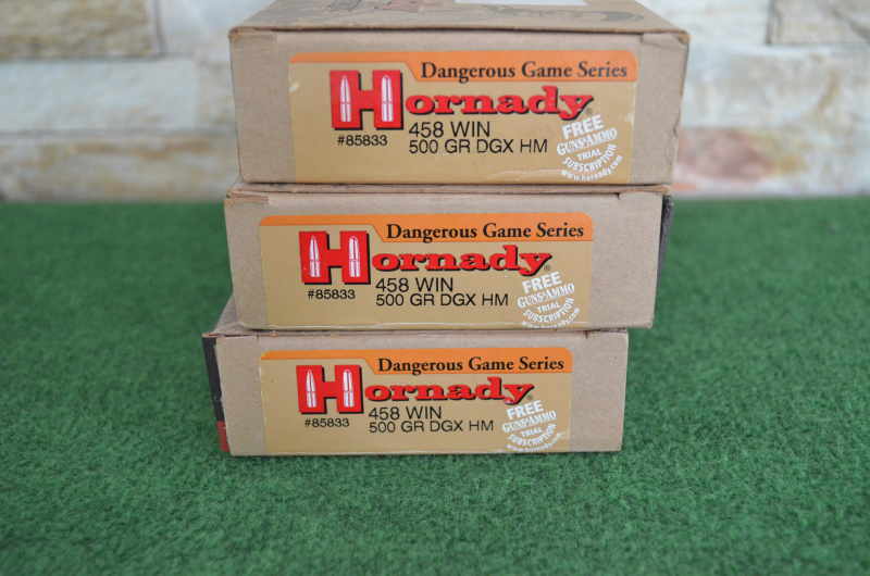 60 Schuss HORNADY MUNITION .458 WIN 500GR DGX HM – Bild 3