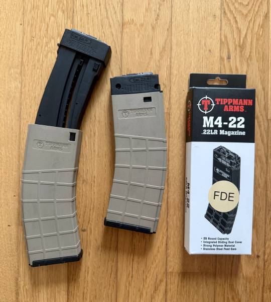 2 Tippmann Arms M4-22 Magazine in FDE, 25 Schuss, .22lfb – billede 2