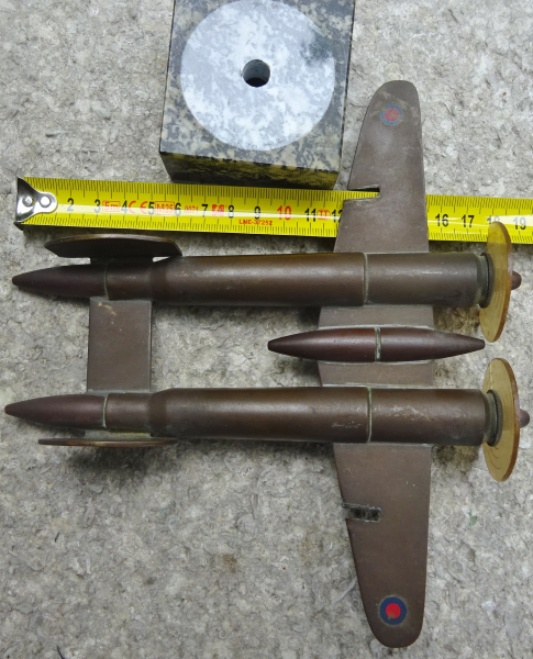 Messingbomber aus 13 mm-Bordmunition – afbeelding 2