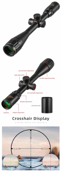 Zielfernrohr Riflescope TASCO 6-24x44 6 24 44 25,4 mm Mittelrohr, taktisches Absehen beleuchtet – Bild 2