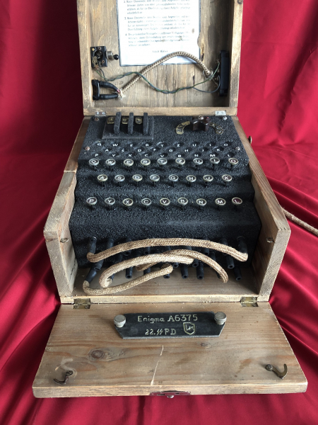 Enigma M3 Chiffriermaschine 3 Walzen als Nachbildung Deutsches Reich Marine – Bild 3