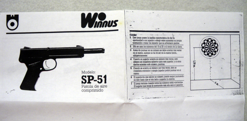 Winnus SP-51 Federdruck Pistole .177/4,5 mm Diabolo oder Federbolzen – stampa 3