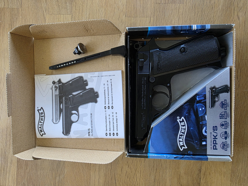 Walther PPK/S Co2-Pistole Blow Back Kaliber 4,5 mm (.177) BB – Bild 2
