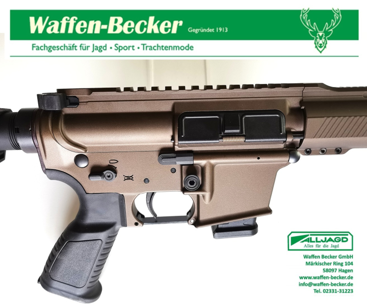 Selbstladebüchse Messerschmitt AR15-9 PCC Kal. 9mm Luger Sport 10,5" bronze -NEUWARE- – Bild 3