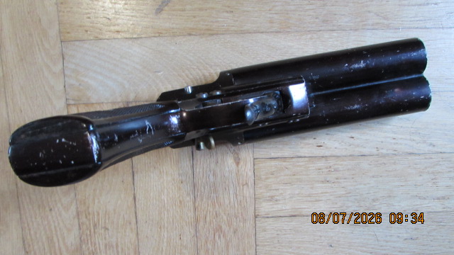 Doppelläufige Signalpistole Krieghoff Mod. L Marine Version, selten!!!, Kal. 4(Signal) – billede 4