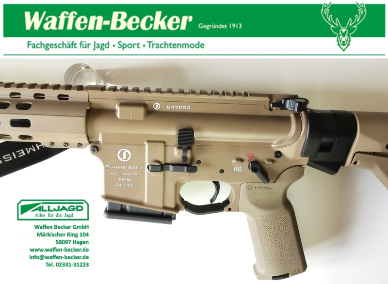 Selbstladebüchse Schmeisser AR15 M4FL Kal. .223Rem. 14,5" FDE -NEUWARE- – Bild 3