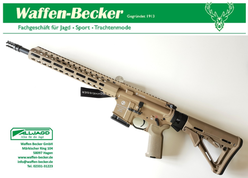 Selbstladebüchse Schmeisser AR15 M4FL Kal. .223Rem. 14,5" FDE -NEUWARE- – Bild 2