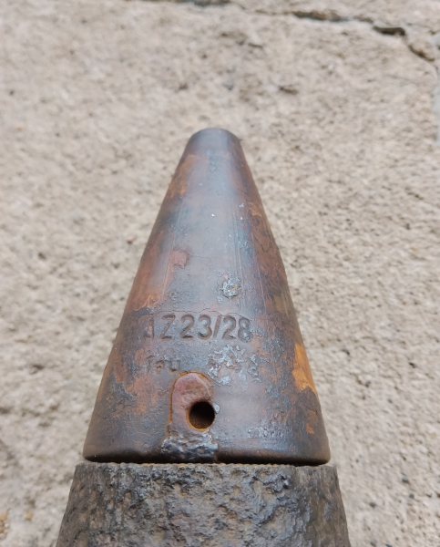 8,8cm Sprgr. 43 obus German HE projectile K.w.K 43 with Fuze AZ 23/28 – Bild 5