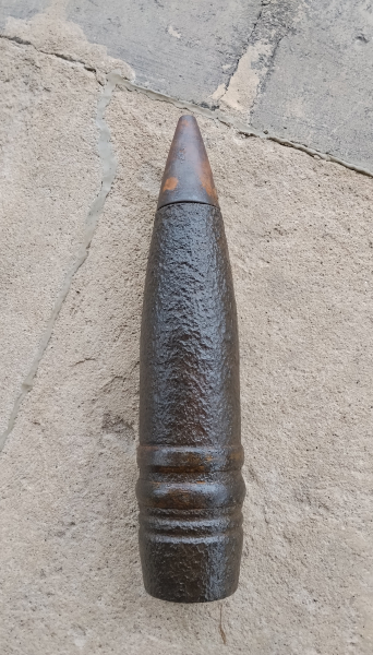 8,8cm Sprgr. 43 obus German HE projectile K.w.K 43 with Fuze AZ 23/28 – Bild 2