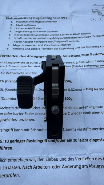 Bix'n Andy Atzl Abzug für Sako X91 – Bild 3