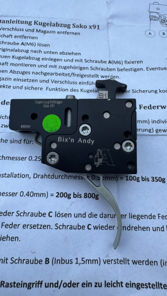 Bix'n Andy Atzl Abzug für Sako X91 – Bild 2
