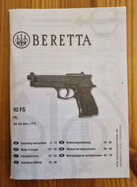 Umarex Beretta 92 FS Nickel CO2 cal 4,5 – Bild 4