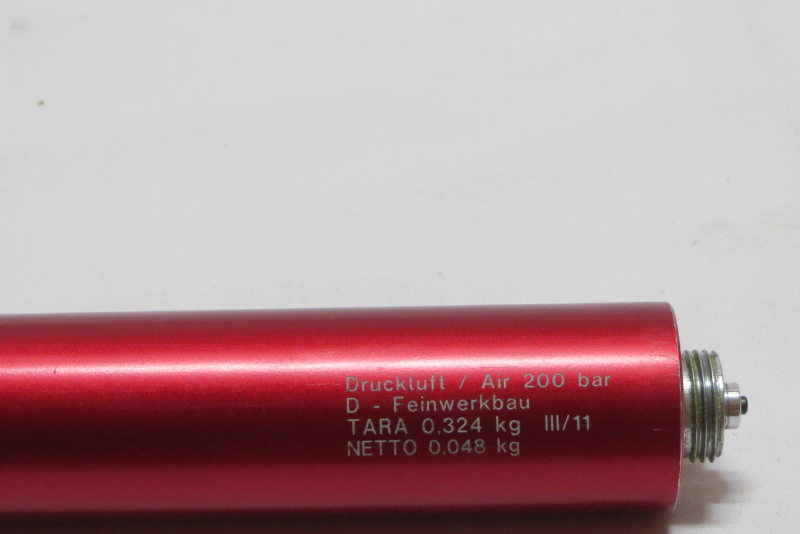 Feinwerkbau 200 Bar Pressluftkartusche Farbe Rot – Bild 2