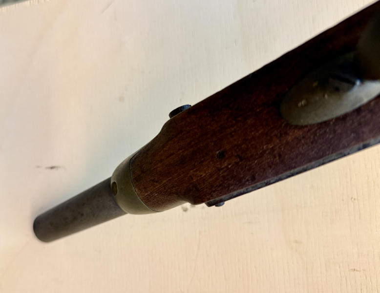 alte originale Perkussionspistole M 1822/40 aptiert o. Putzstock – Bild 4