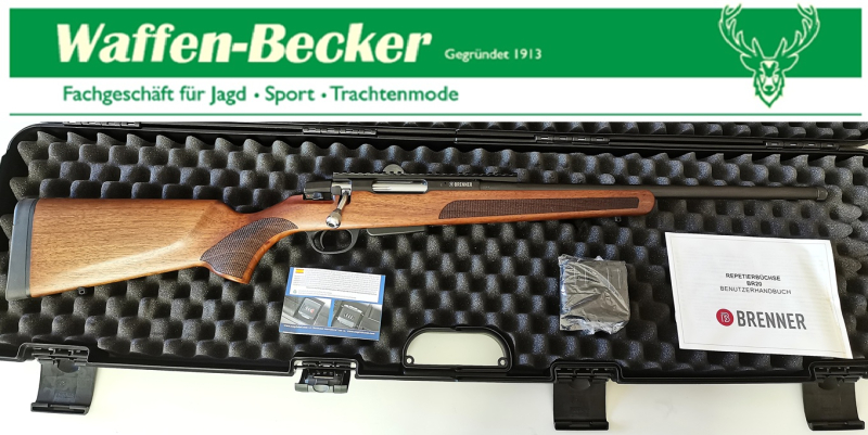 Repetierbüchse Brenner BR20 Kal. .308Win. LL:51cm M15x1 Mündungsgewinde, Holzschaft -VORFÜHRWARE- – Bild 4