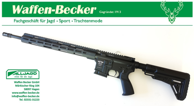 Selbstladebüchse Messerschmitt AR15 Kal. .223Rem. 18"-Lauf, black -NEUWARE- – Bild 2
