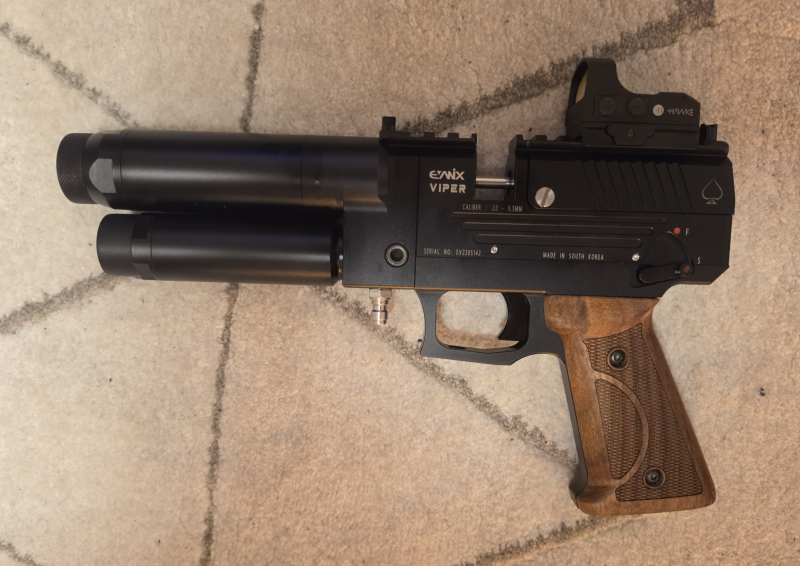 Evanix Viper F-Serie Cal .22 2023 Koffer + Hawke Red Dot Neuwertig – billede 2