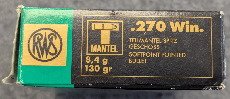 20x RWS .270Win Teilmantel 8,4g / 130gr – pilt 2