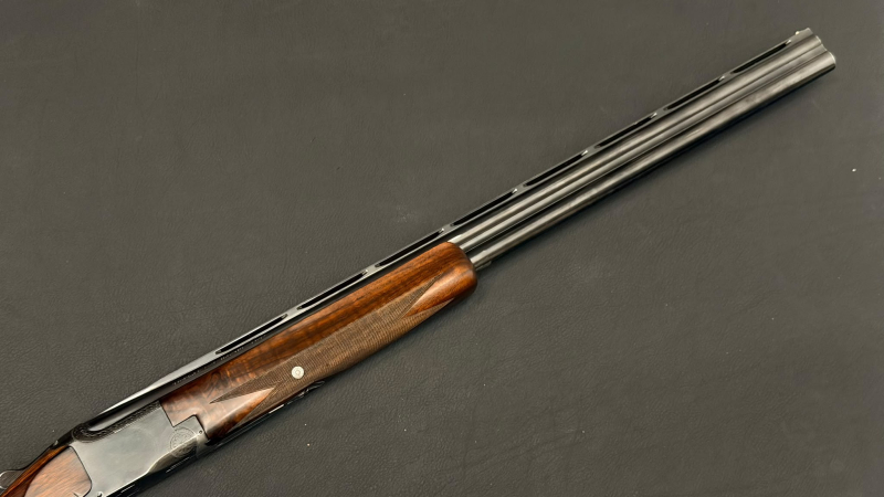 Browning B25 12/70 | Bockdoppelflinte | 71cm | Ejektoren | Einabzug | schönes Holz | 1965 – Bild 3