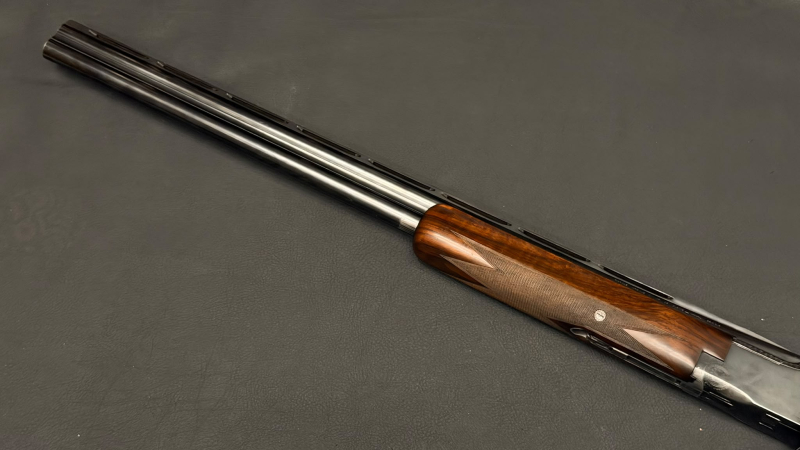 Browning B25 12/70 | Bockdoppelflinte | 71cm | Ejektoren | Einabzug | schönes Holz | 1965 – Bild 6