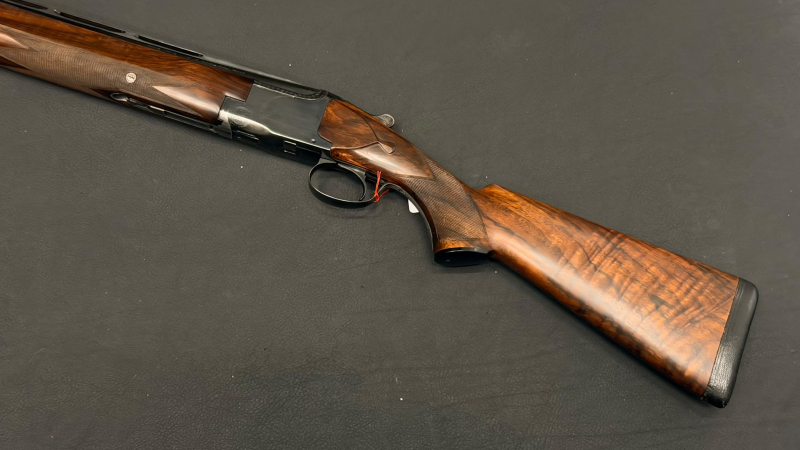 Browning B25 12/70 | Bockdoppelflinte | 71cm | Ejektoren | Einabzug | schönes Holz | 1965 – Bild 5