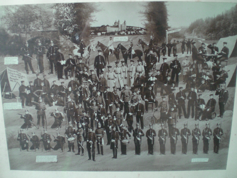 Altes originales Reservistenbild Württ.124. IR Weingarten 1905 – Bild 2