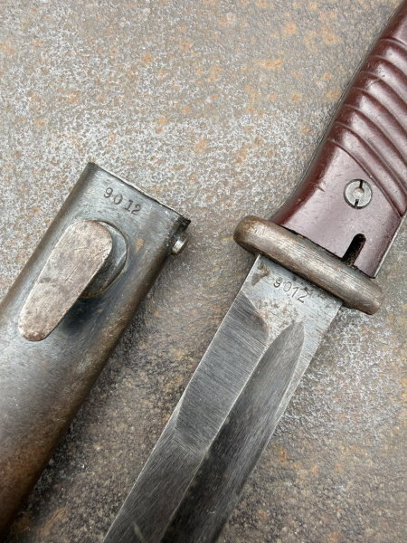 NUMMERNGLEICH K98 Bajonett 1943 (43cqh) Clemen & Jung – pilt 4