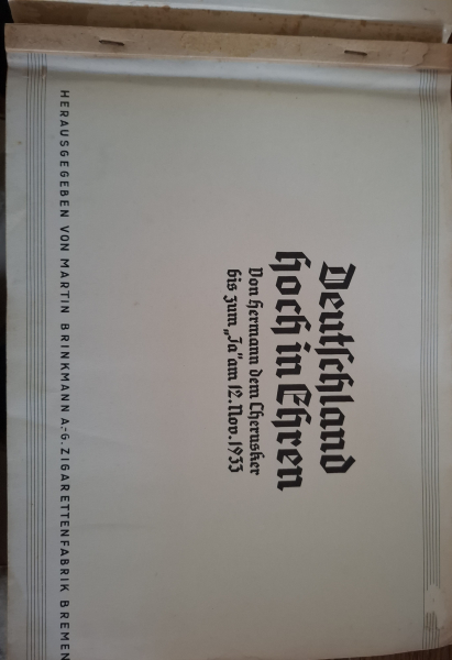 Sammelalbum „Deutschland hoch in Ehren“ (1933) – Vollständig – Brinkmann Cigaretten – nuotrauka 2