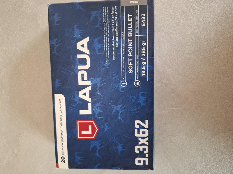 Lapua 9,3x62 Mega Teilmantel SP 18,5g/285grs. – Bild 2
