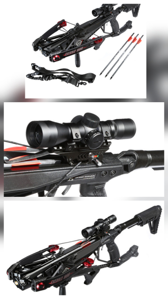 EK Archery Compound Armbrust Siege 150 lbs / 300 fps mit Cobra System Komplettset schwarz – Bild 2